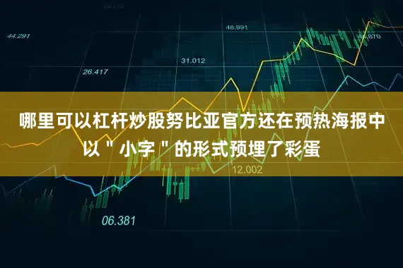 哪里可以杠杆炒股努比亚官方还在预热海报中以＂小字＂的形式预埋了彩蛋